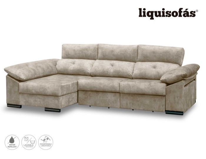 CHAISELONGUE DESLIZANTE FRONTAL Y RECLINABLE MOD. SOMBRA