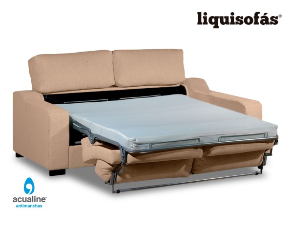 SOFÁ CAMA SISTEMA ITALIANO Y  RESPALDO RECLINABLE MOD. ROYAL MAIL