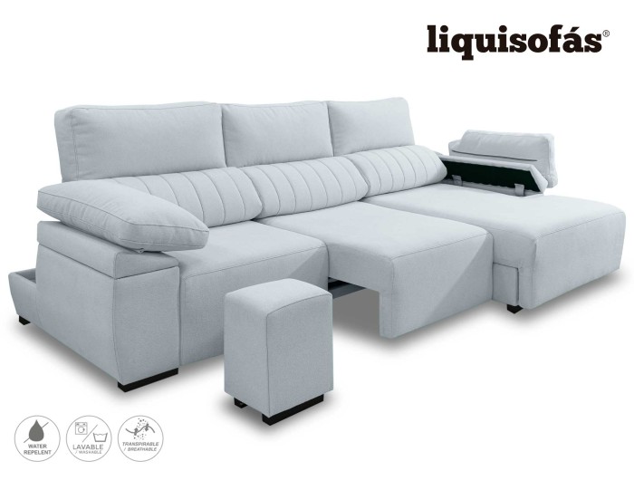 CHAISELONGUE DESLIZANTE AL SUELO C/ARCÓN  MOD. FLOR