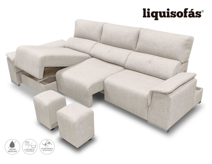 SOFÁ CHAISELONGUE DESLIZANTE FRONTAL...