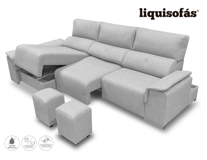 SOFÁ CHAISELONGUE DESLIZANTE FRONTAL...