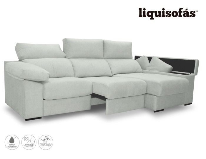 CHAISELONGUE DESLIZANTE FRONTAL Y RECLINABLE MOD. DULCE