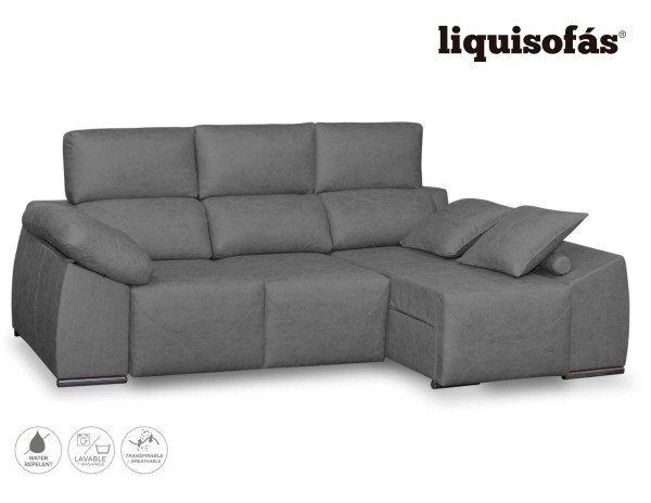 CHAISELONGUE DESLIZANTE AL SUELO Y RECLINABLE MOD. BOCA