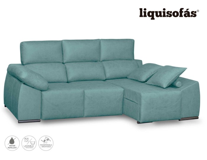 CHAISELONGUE DESLIZANTE AL SUELO Y RECLINABLE MOD. BOCA