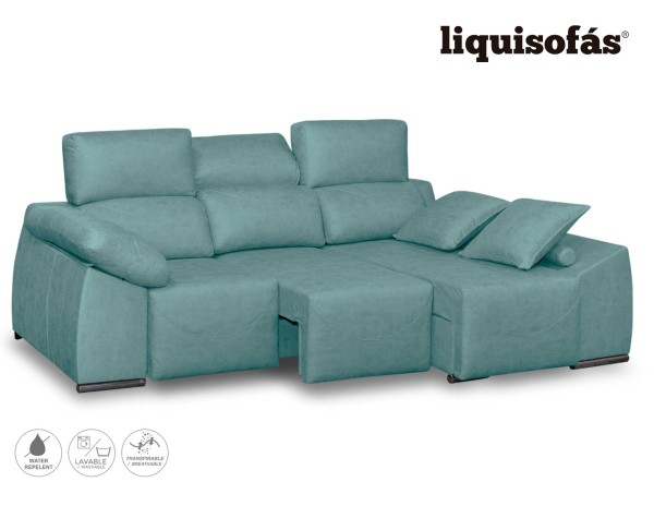 CHAISELONGUE DESLIZANTE AL SUELO Y RECLINABLE MOD. BOCA
