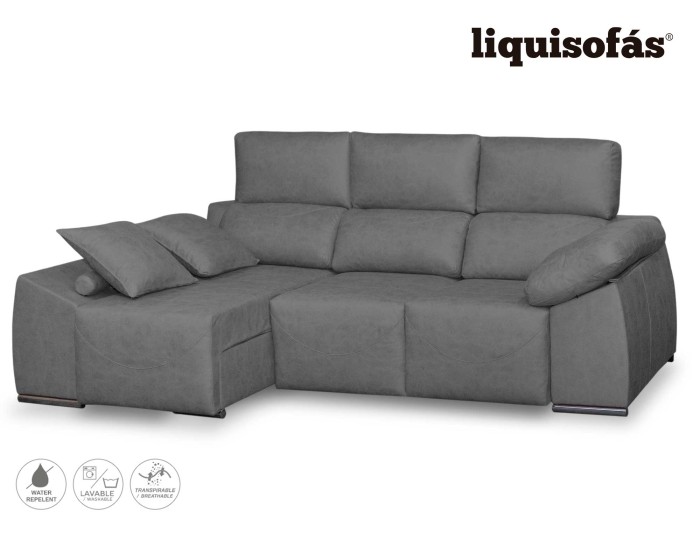 CHAISELONGUE DESLIZANTE AL SUELO Y RECLINABLE MOD. BOCA