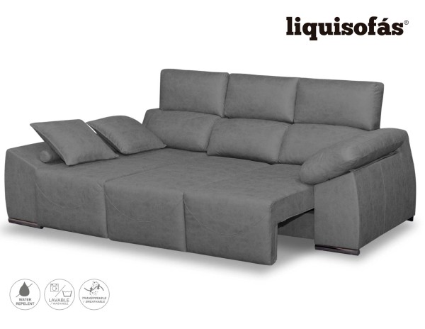 CHAISELONGUE DESLIZANTE AL SUELO Y RECLINABLE MOD. BOCA