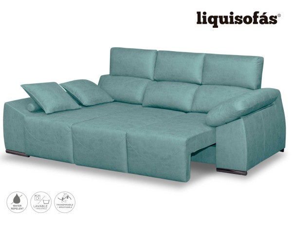 CHAISELONGUE DESLIZANTE AL SUELO Y RECLINABLE MOD. BOCA