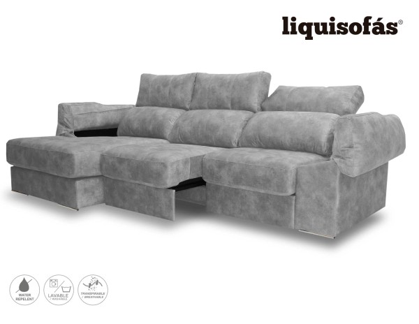 CHAISELONGUE DESLIZANTE FRONTAL Y RECLINABLE MOD. PELICANO