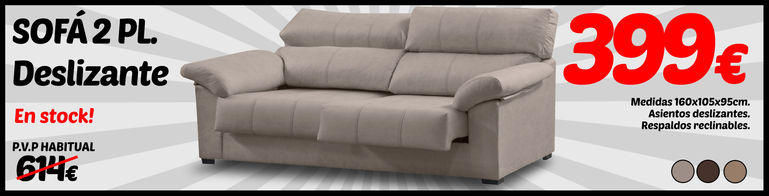 LIQUISOFÁS® LIQUICOLCHÓN®. Sofás baratos online en liquidación.